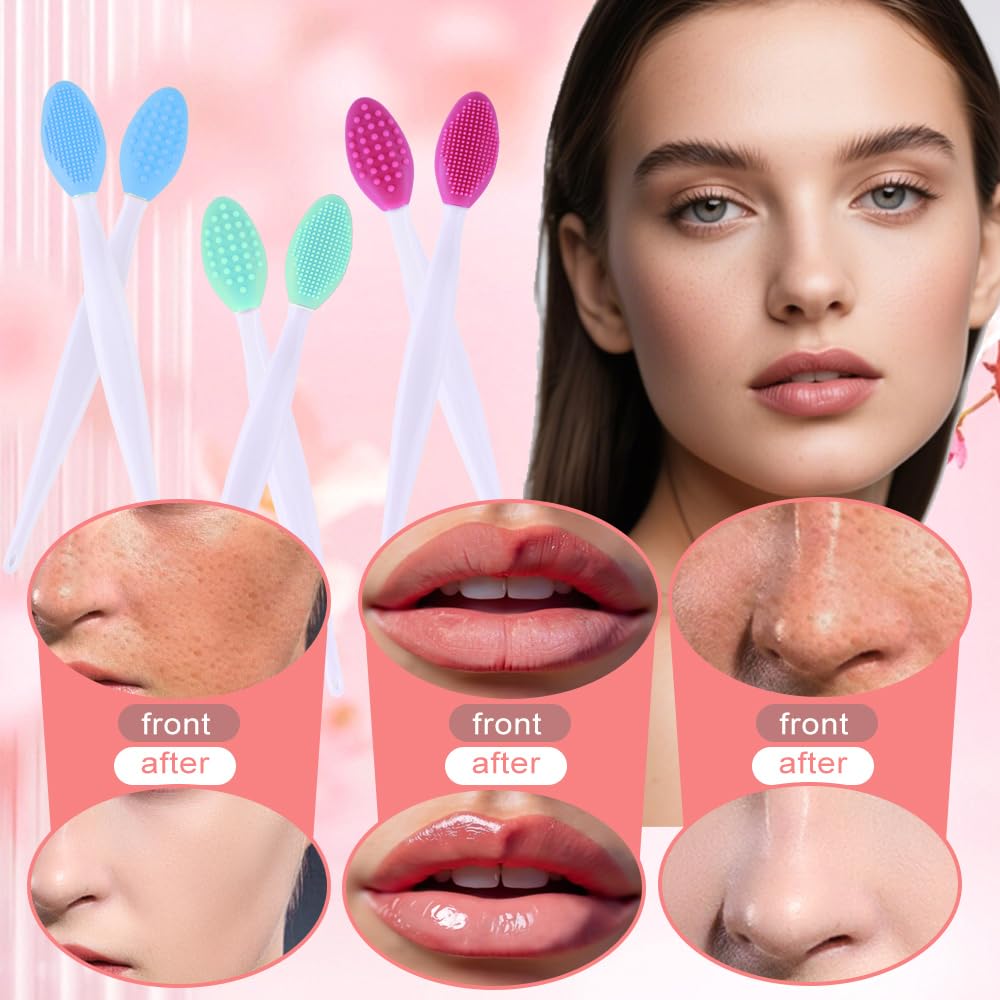 Lipxantiom cepillo labial masajea para exfoliación suave.