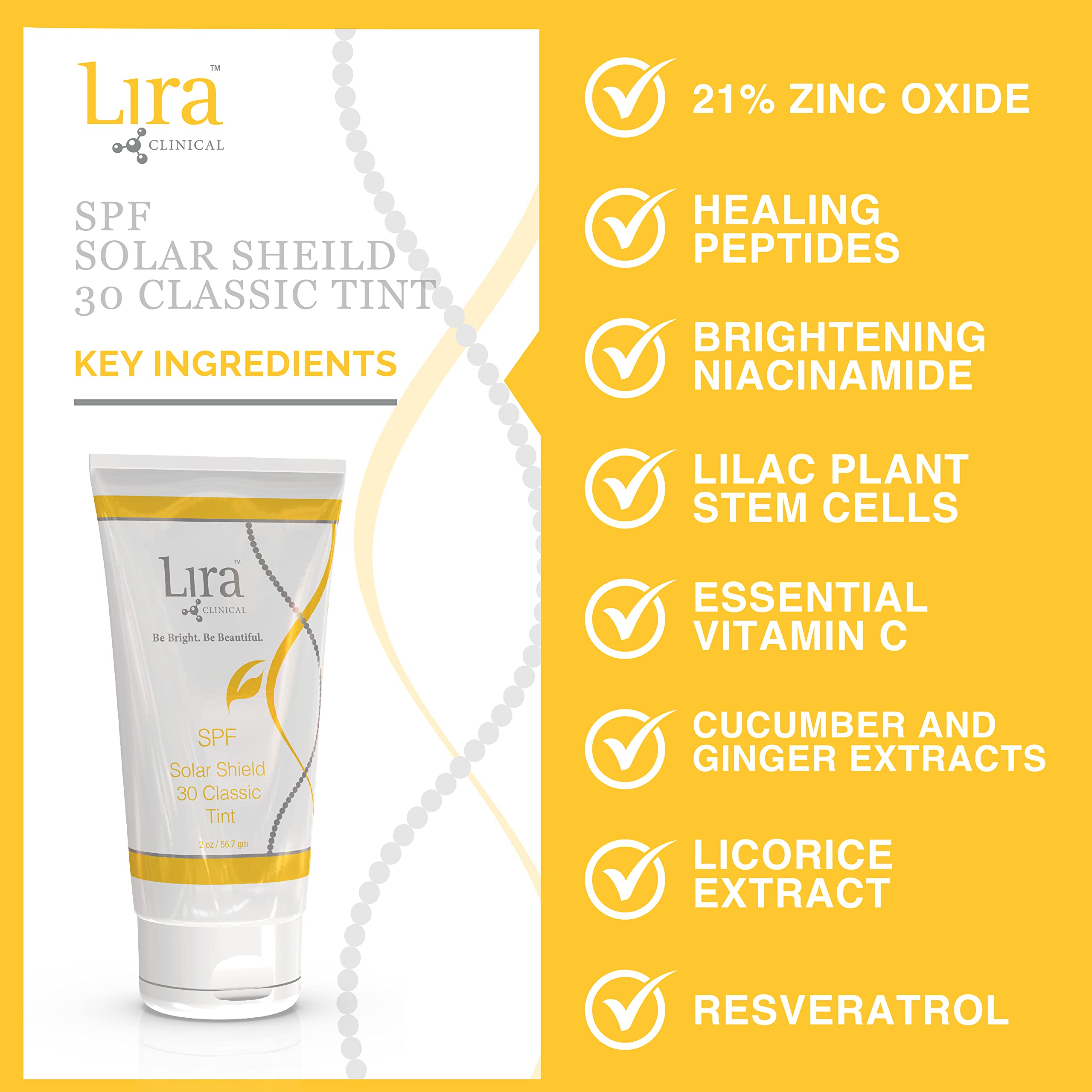 Lira Clinical Solar Shield 30, application doigts pour un teint uniforme.