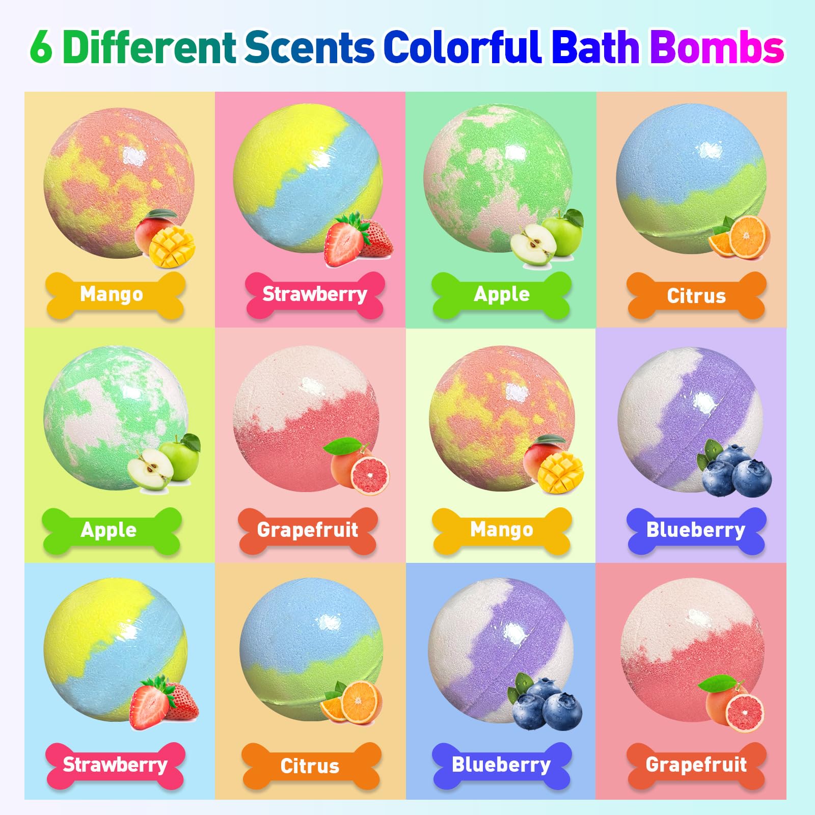 Lisotera bomba con juguete interior, ideal para convertir el baño en juego educativo.