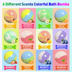 Lisotera bomba con juguete interior, ideal para convertir el baño en juego educativo.