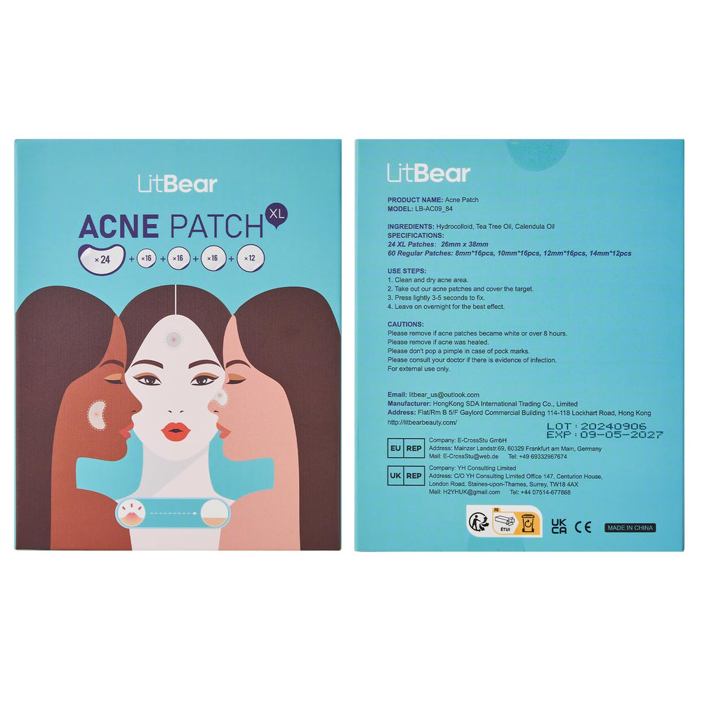 LitBear parche para cuerpo ideal para espalda y pecho
