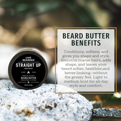 Aplicación de Live Bearded Beard Butter en las palmas para barba suave.