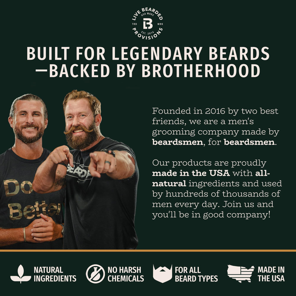 Cuidado diario de la barba con Live Bearded Butter, sin fragancia.