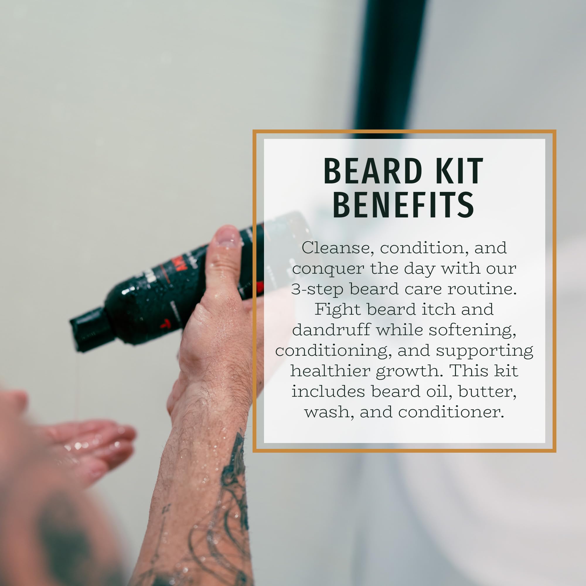 Live Bearded mantequilla para barba para un peinado suave.