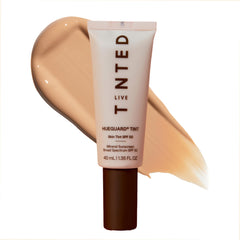 Live Tinted Hueguard flacon: protection SPF 50 et fini lumineux