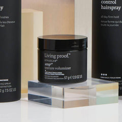 Living proof Amp Texture Volumizer – look final avec volume durable et cheveux doux.