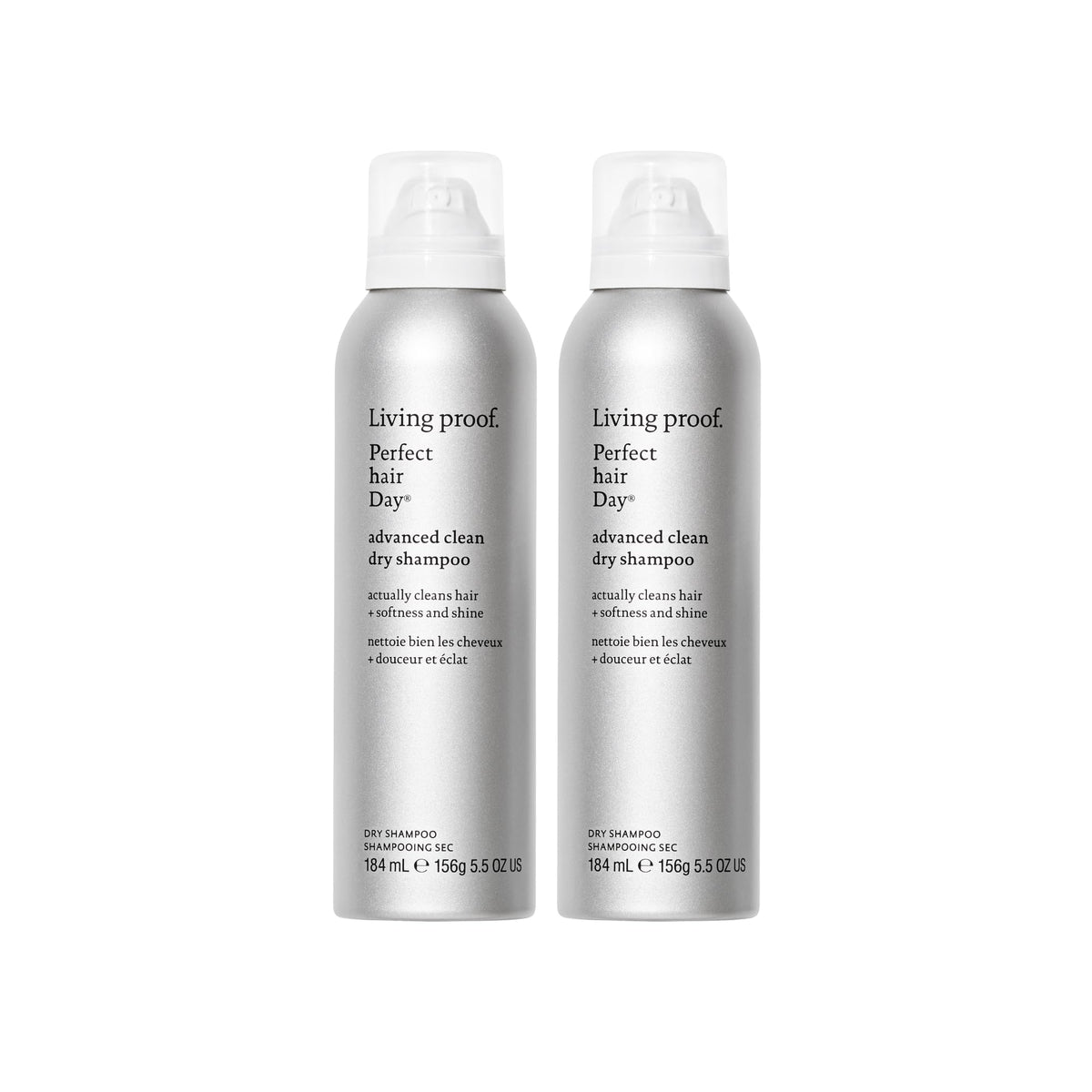 Living Proof Dry Shampoo botella y aplicación para un cabello limpio y suave entre lavados