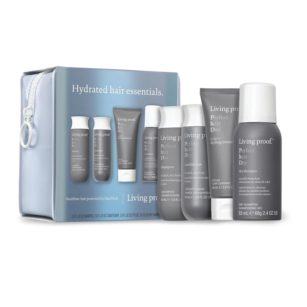 Living Proof shampoo día perfecto mini para limpieza suave y cabello manejable