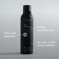 Living Proof Style Lab Flex Hairspray para peinado flexible y suave.