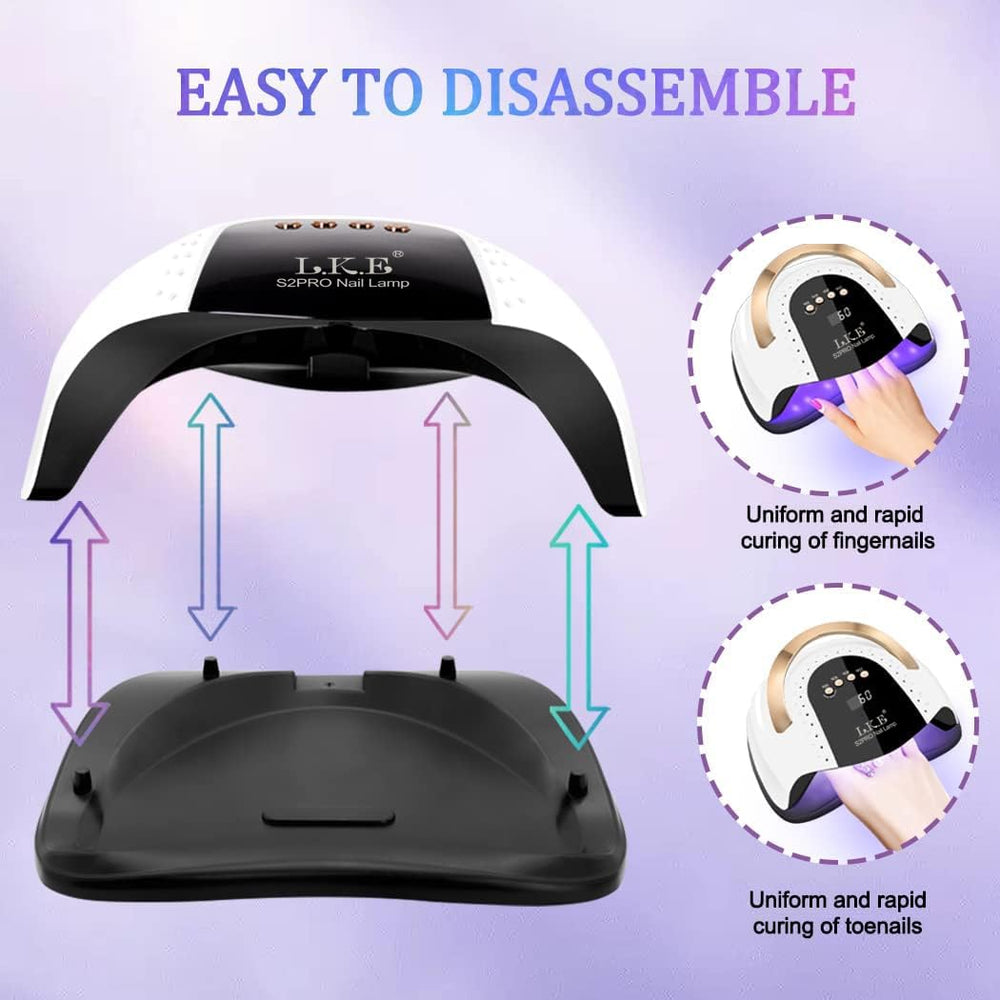 LKE apta para curar varios geles UV-LED con resultados consistentes.