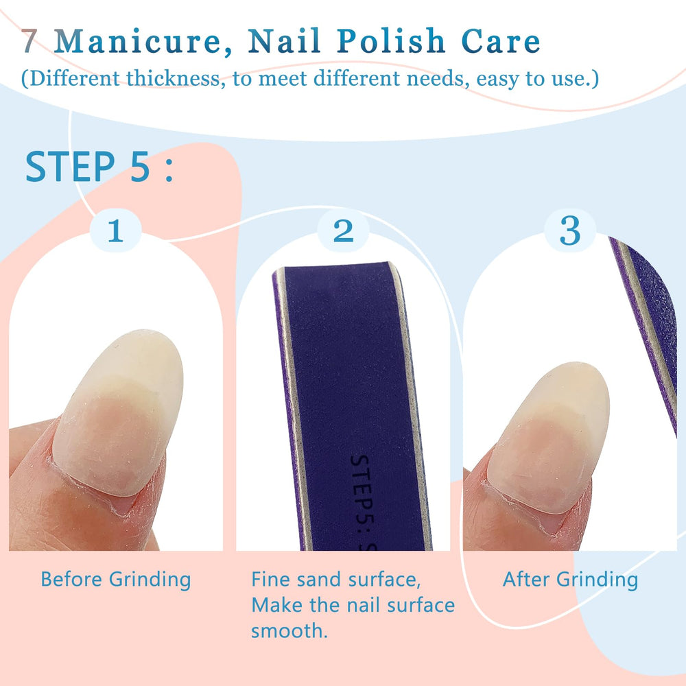 Buffer de uñas LNAUJS brillo resistente tras cada uso.