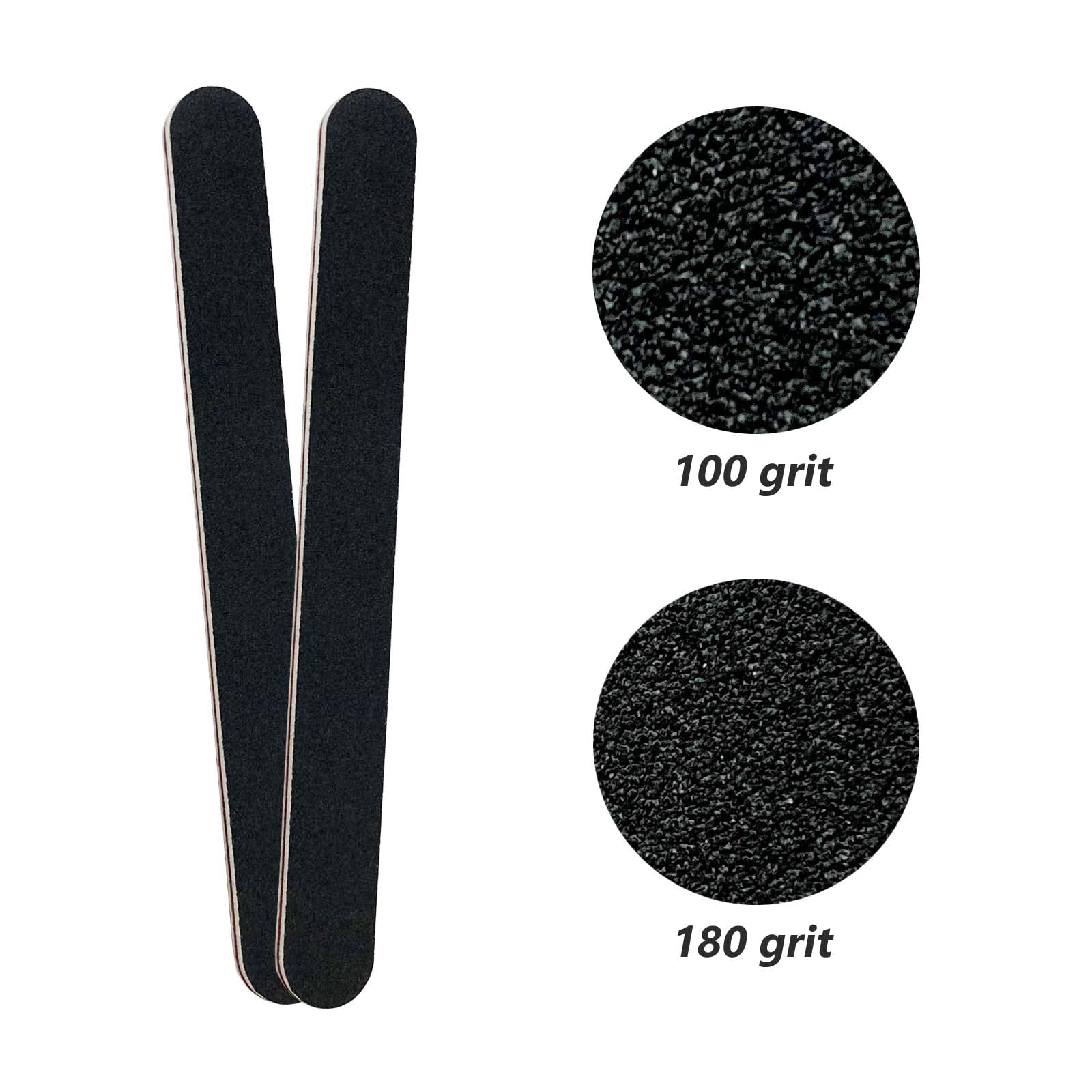 LNAUJS lima de esmeril resistente para uñas naturales y acrílicas.