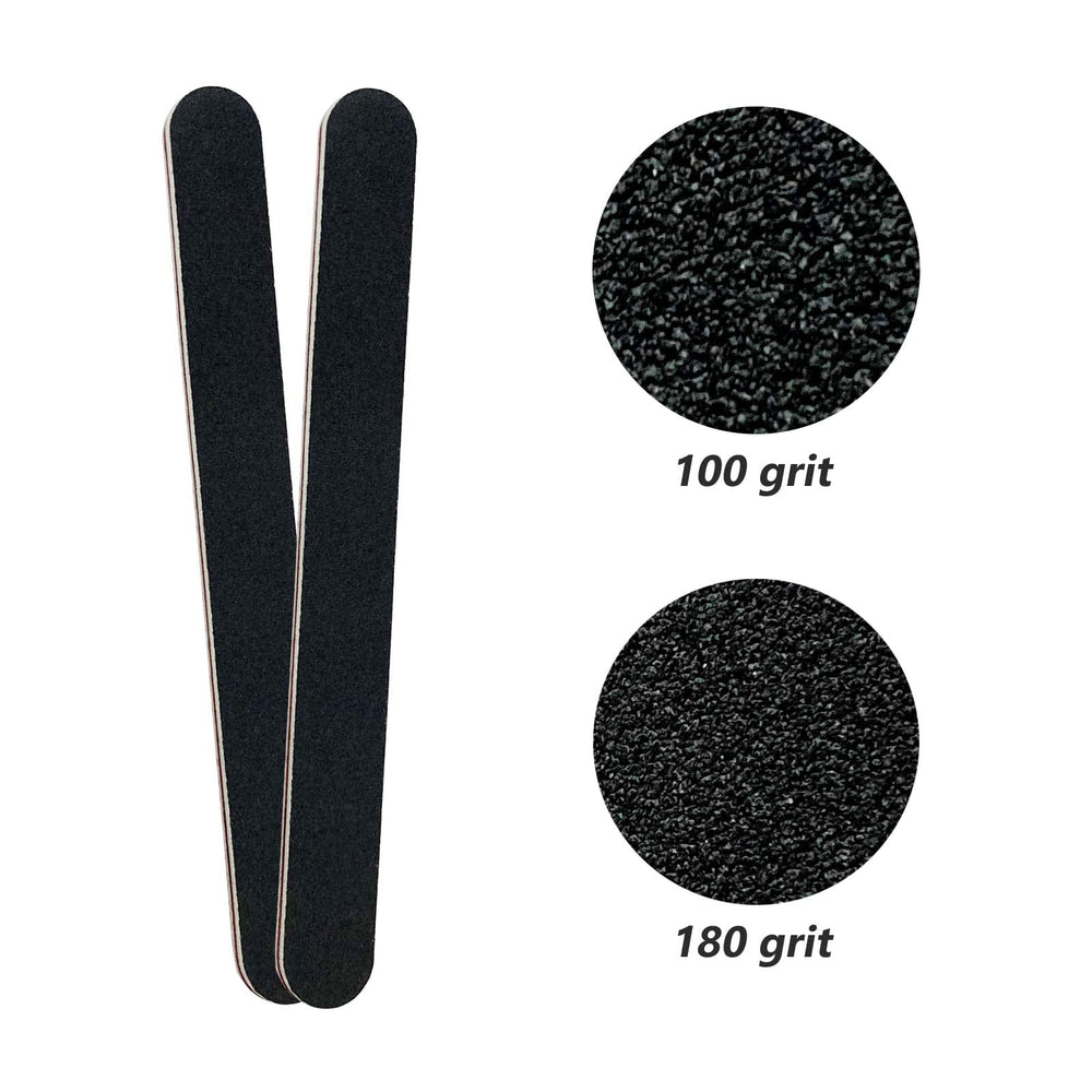 LNAUJS lima de esmeril resistente para uñas naturales y acrílicas.