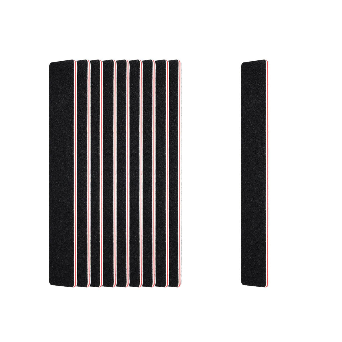 LNAUJS limas rectangulares 100 grano para dar forma a uñas duras