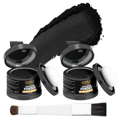 Lockmio polvo para raíces negros, cubre raíces con aspecto natural