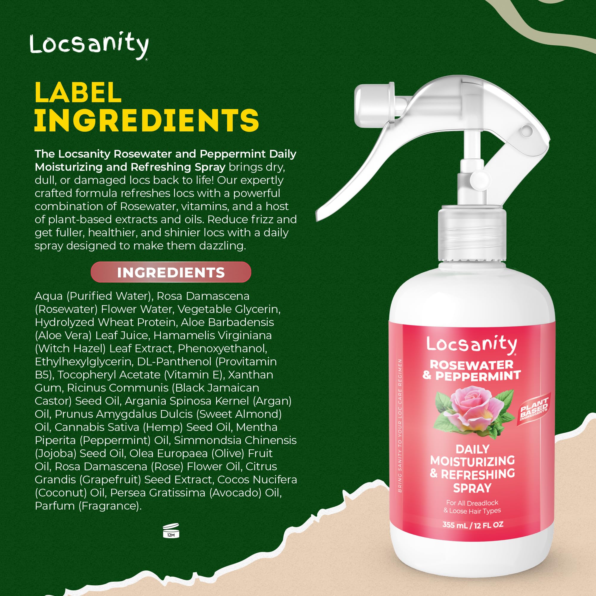 Locsanity: cabello locs con brillo natural y saludable tras el uso.