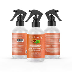 Locsanity ingredientes: canela, menta y eucalipto para una experiencia sensorial.