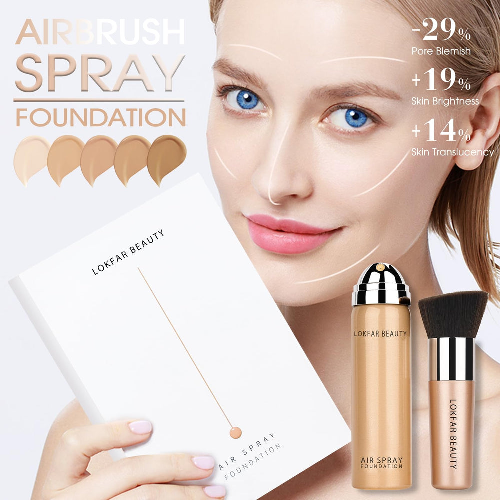 LOKFAR AirBrush mist application delivers silky finish for even complexion