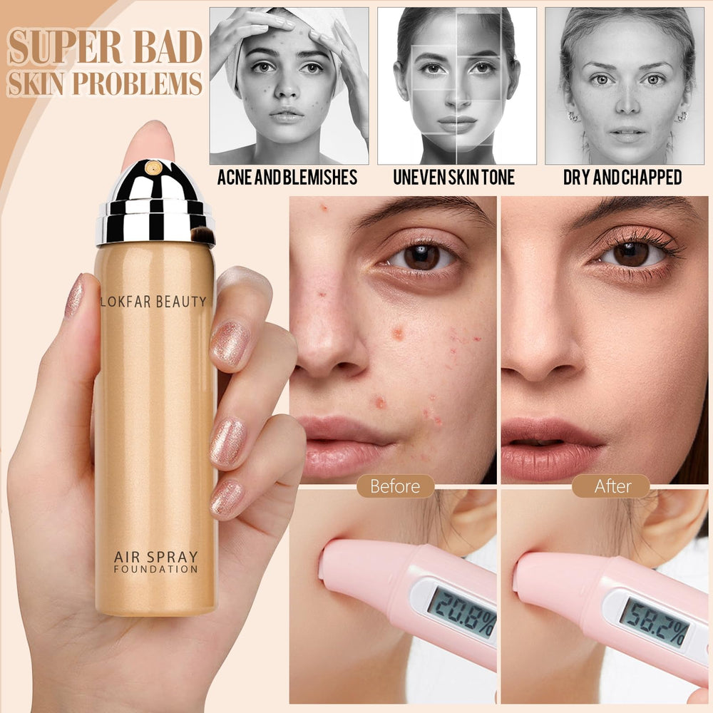 LOKFAR Full coverage finish maintains even skin tone throughout day