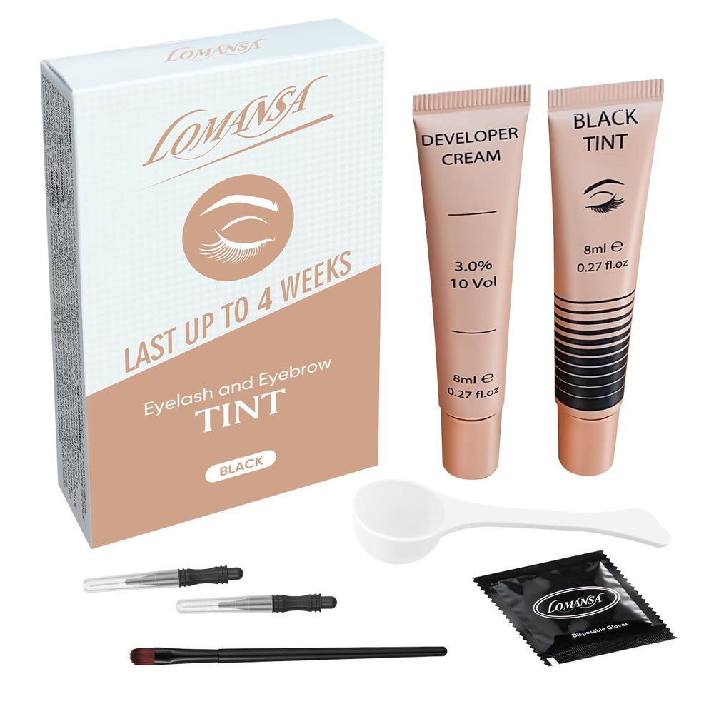 Lomansa: tinte para pestañas y cejas, aplicación fácil para acabado natural