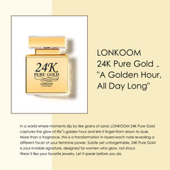 Lonkoom 24K Oro Puro en caja regalo: empaque lujoso para ocasiones.