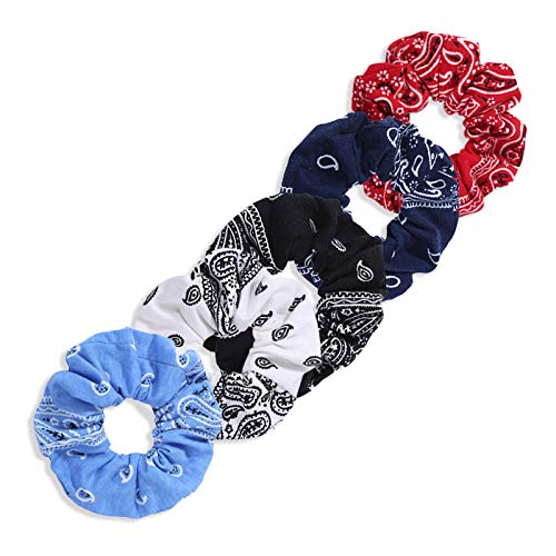 LOOKSEVEN scrunchies blanco, tono neutro para cualquier peinado.