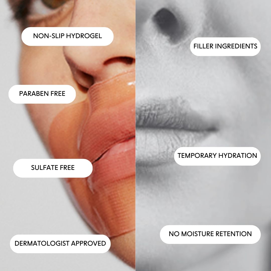 LOOPS mascarilla labios hidrogel hidratación intensa para labios secos tras un día agotador