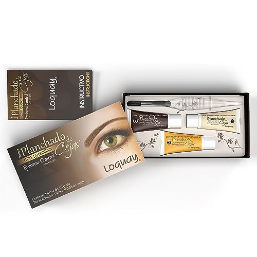 Crema planchado cejas de Loquay, aplicación para enderezar pelos.