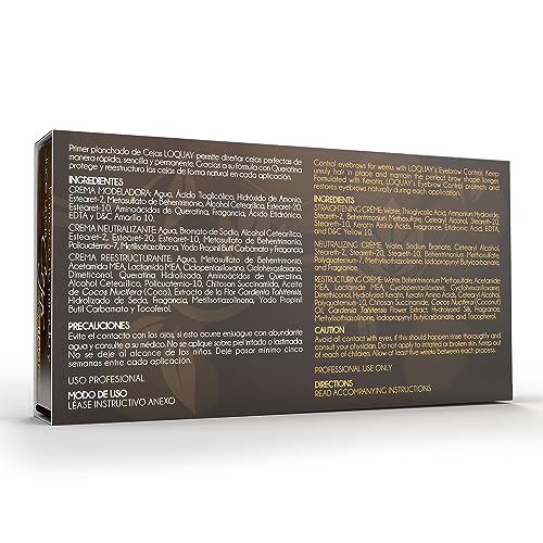 Crema reestructurante Loquay para suavizar y redefinir cejas.