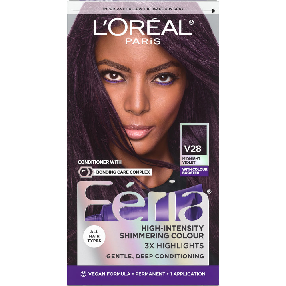 Tinte Feria en Violeta Medianoche para color profundo y duradero.