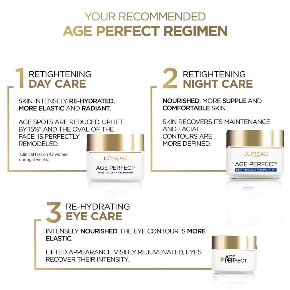 L’Oréal Paris Age Perfect, fórmula no comedogénica para uso diario seguro.