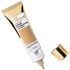L'Oreal Paris Age Perfect Radiant Serum Foundation con SPF 50, textura ligera y natural