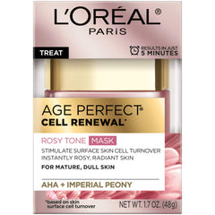 Gel frío de L’Oréal Paris Rosy Tone Mask para refrescar la piel.