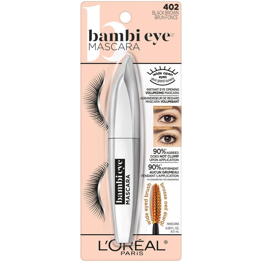 Bambi Eye Mascara couvre chaque cil grâce à une brosse adaptée pour plus de définition