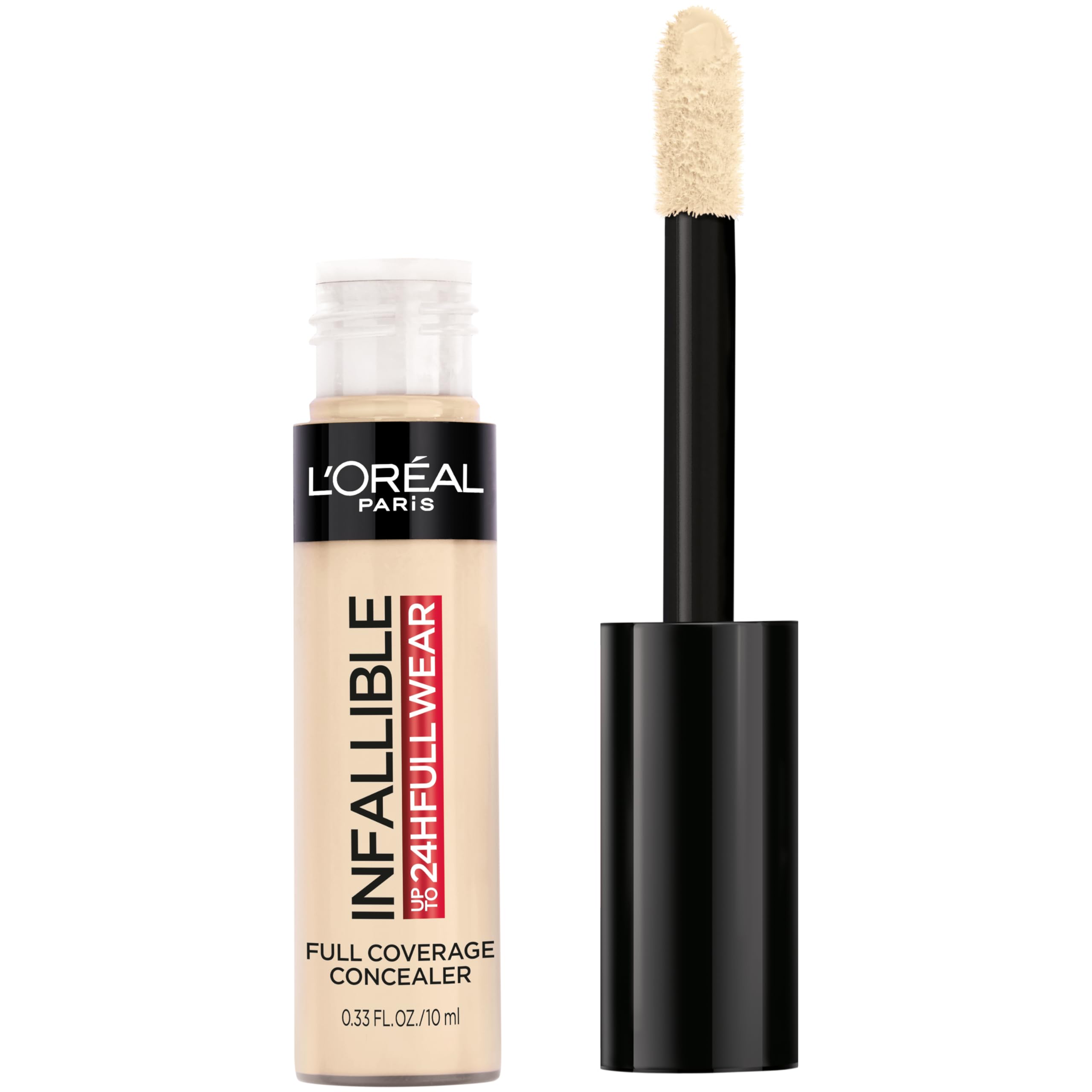 L'Oreal Paris Corrector Cobertura Total Envase: práctico para retoques en cualquier lugar.