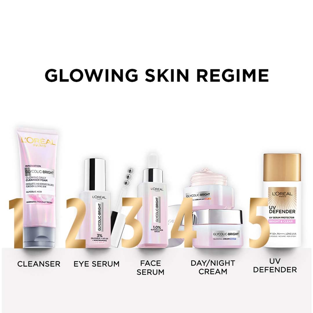 L'Oreal Paris crema glicolico, brillo natural de la piel al despertar.