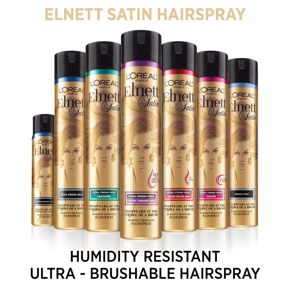 L'Oreal Paris Elnett retoques rápidos sobre la marcha con secado rápido.