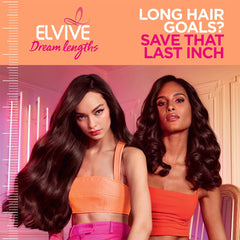 Textura-en-polvo de Elvive Dream Lengths absorbe grasa manteniendo el cabello ligero.