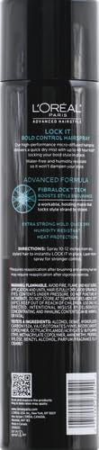 Lock It Bold Control de L’Oréal Paris aerosol de secado rápido para peinados lisos