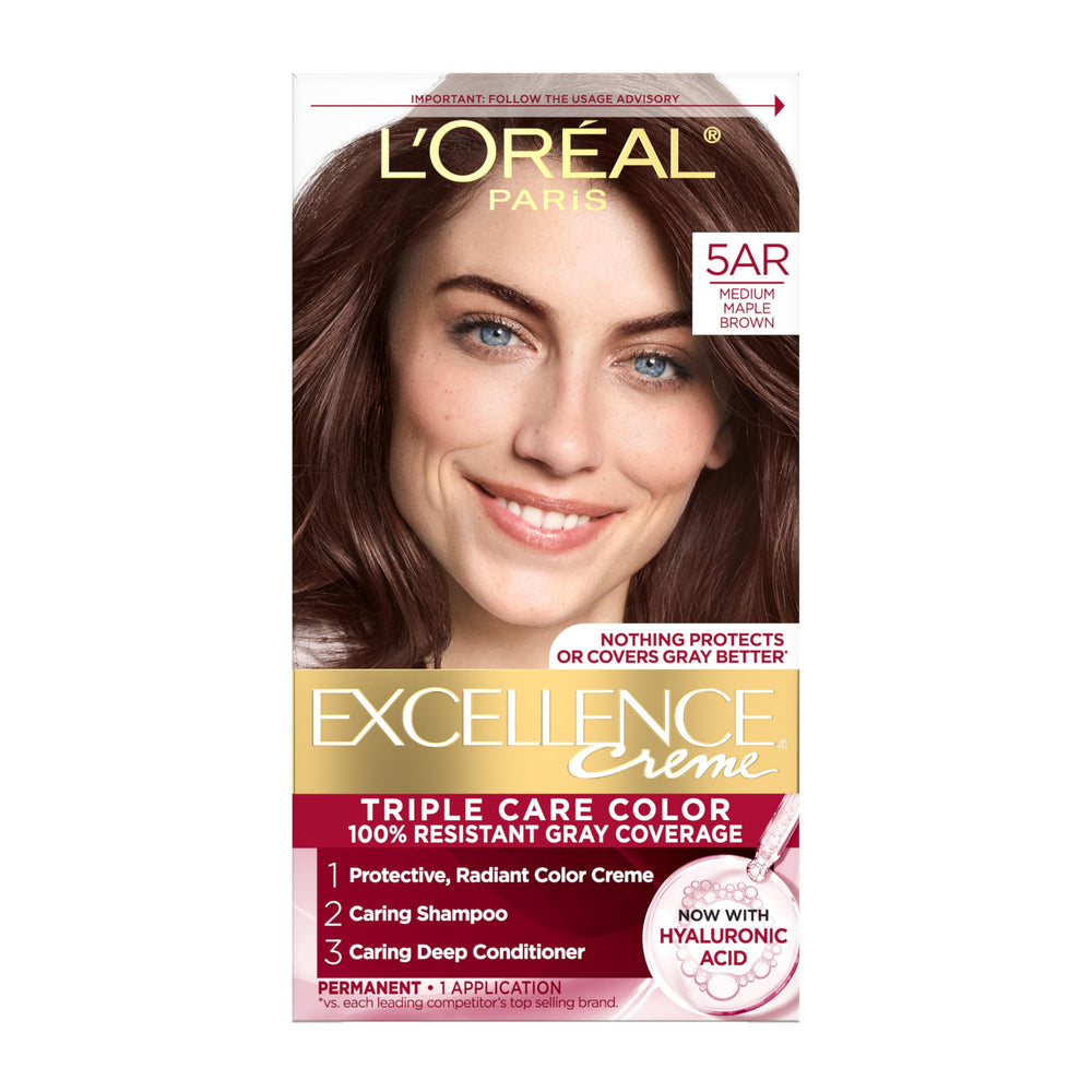 L'Oréal Paris Excellence Crème kit coloración con Pro-Keratine para cobertura total de canas