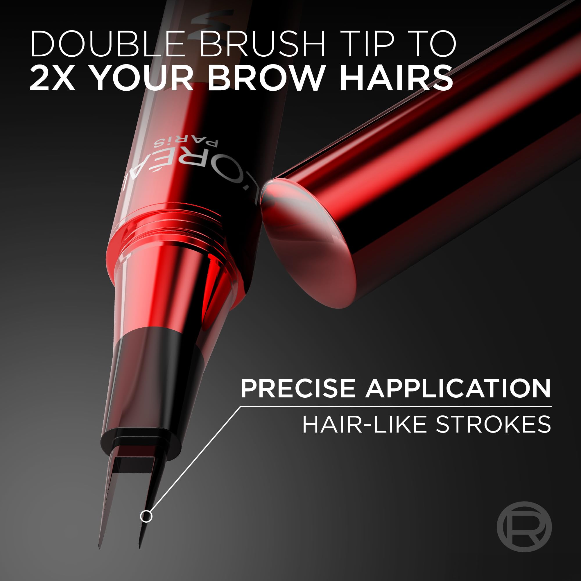 L'Oreal Paris Faux Brow ultra-thin ink adds volume and shape with a light touch.