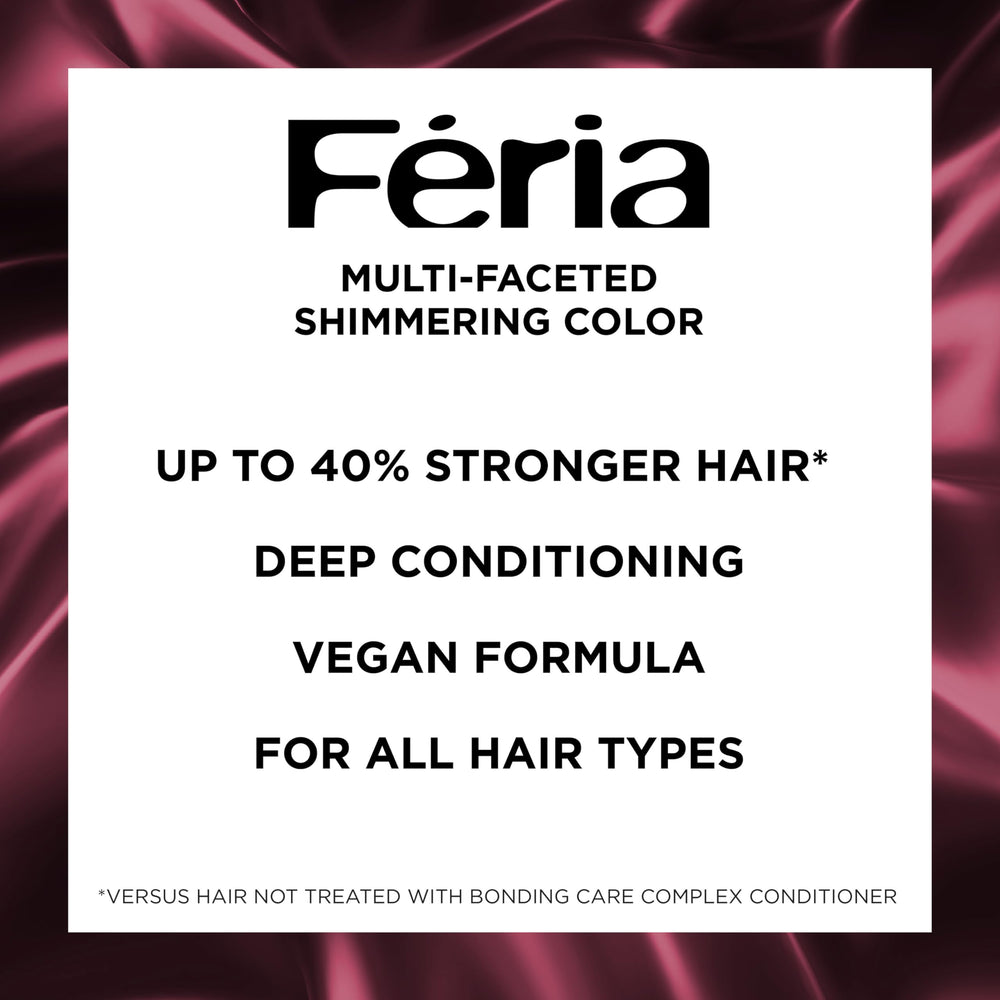 Acondicionador Bonding Care de Feria: fortalece enlaces débiles para color vibrante.