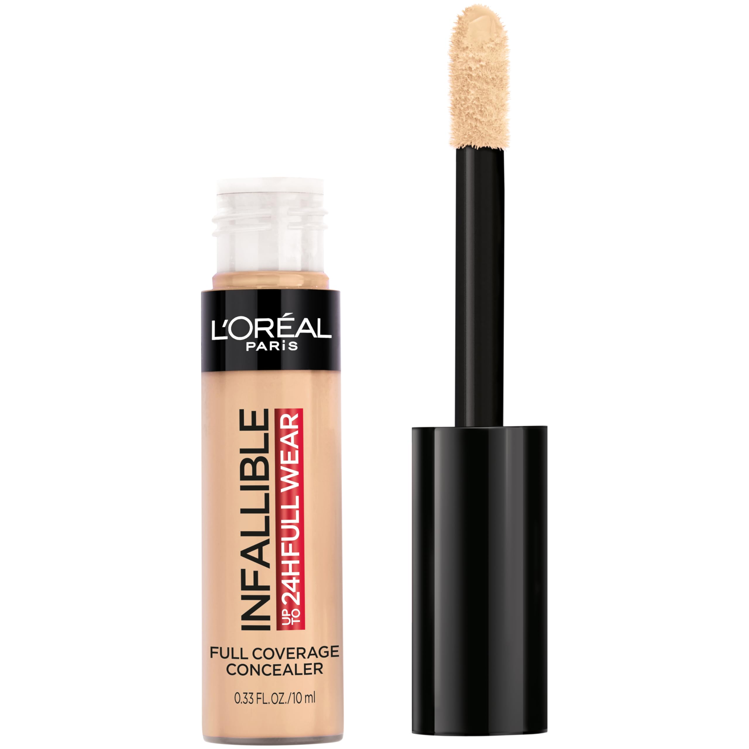 L'Oréal Paris Full Wear Concealer con aplicador grande para cobertura rápida.