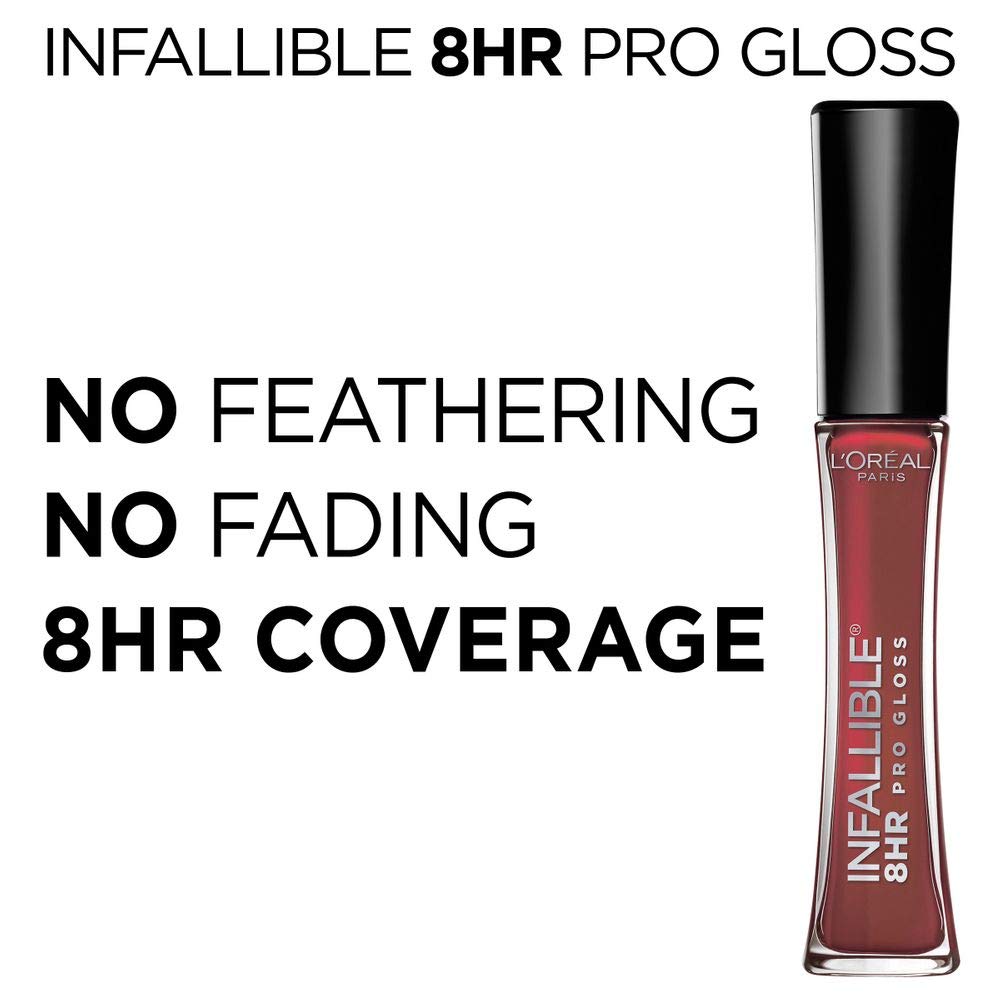 L’Oréal Paris Infallible Gloss textura hidratante para labios suaves.