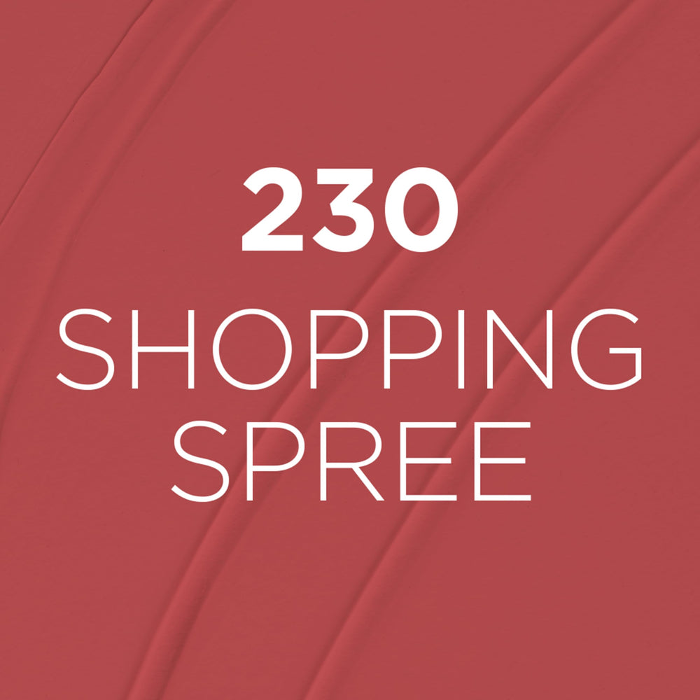Acabado mate duradero en tono Shopping Spree 230 para look versátil