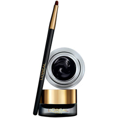 L’Oréal Paris Infallible Lacquer Eyeliner negro, aplicación suave para delineado preciso y duradero.