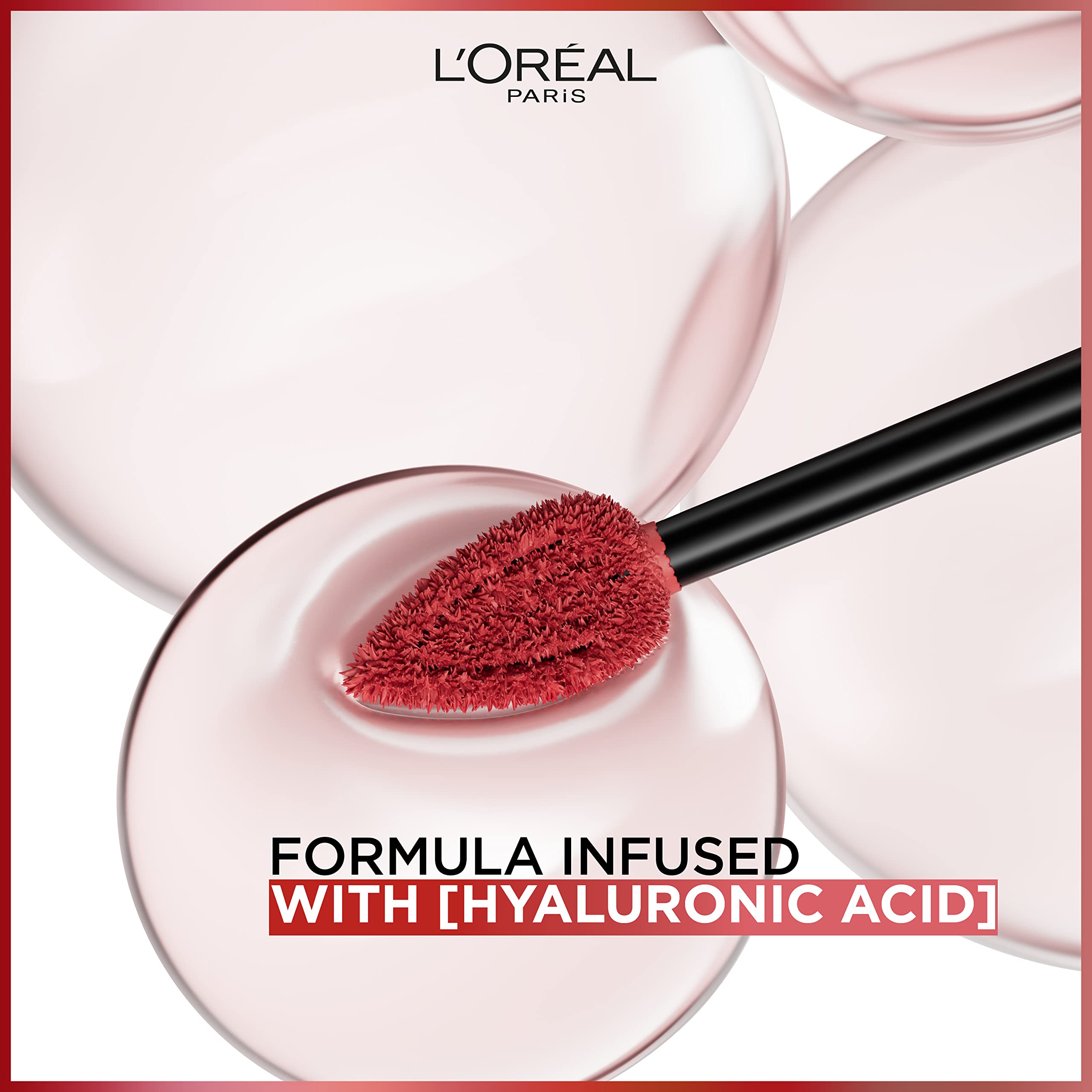 Color con duración de hasta 16 horas y sensación ligera en los labios.