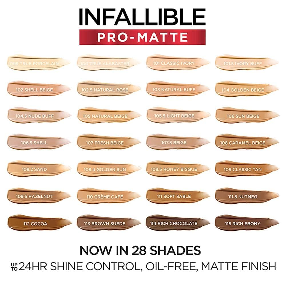 L'Oréal Paris Infallible Pro-Matte Foundation: uso con esponja para cobertura gradual.