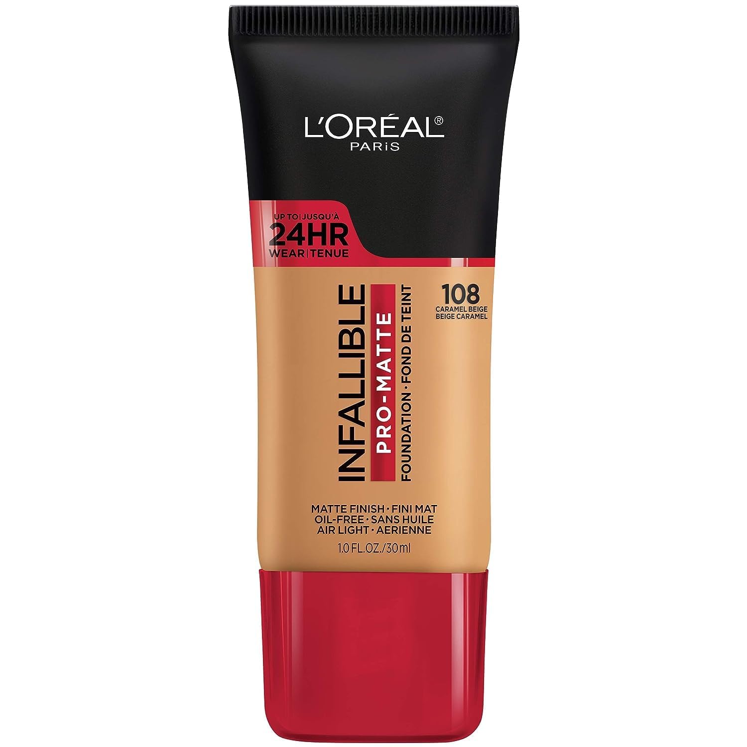 L'Oréal Paris Infallible Pro-Matte Foundation: bote visible para aplicación suave y controlada.