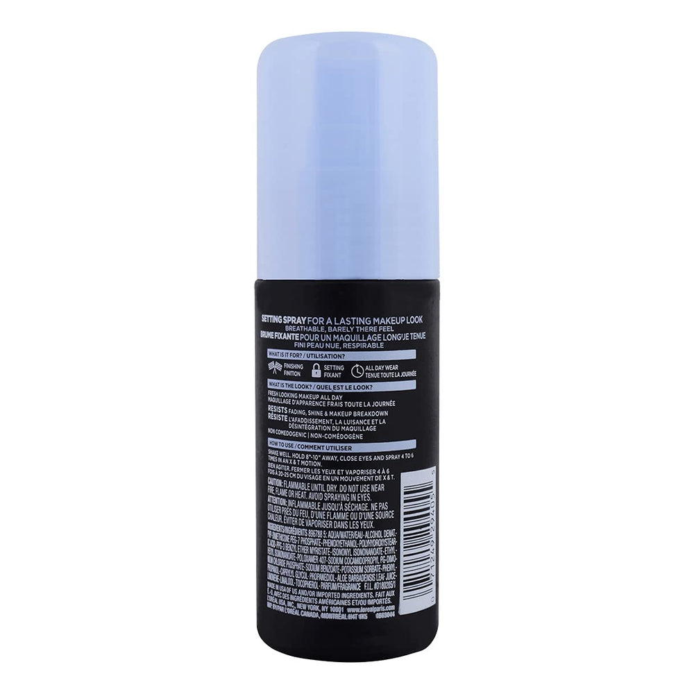 Spray ligero de L'Oreal Paris Pro-Spray para acabado natural durante todo el día.